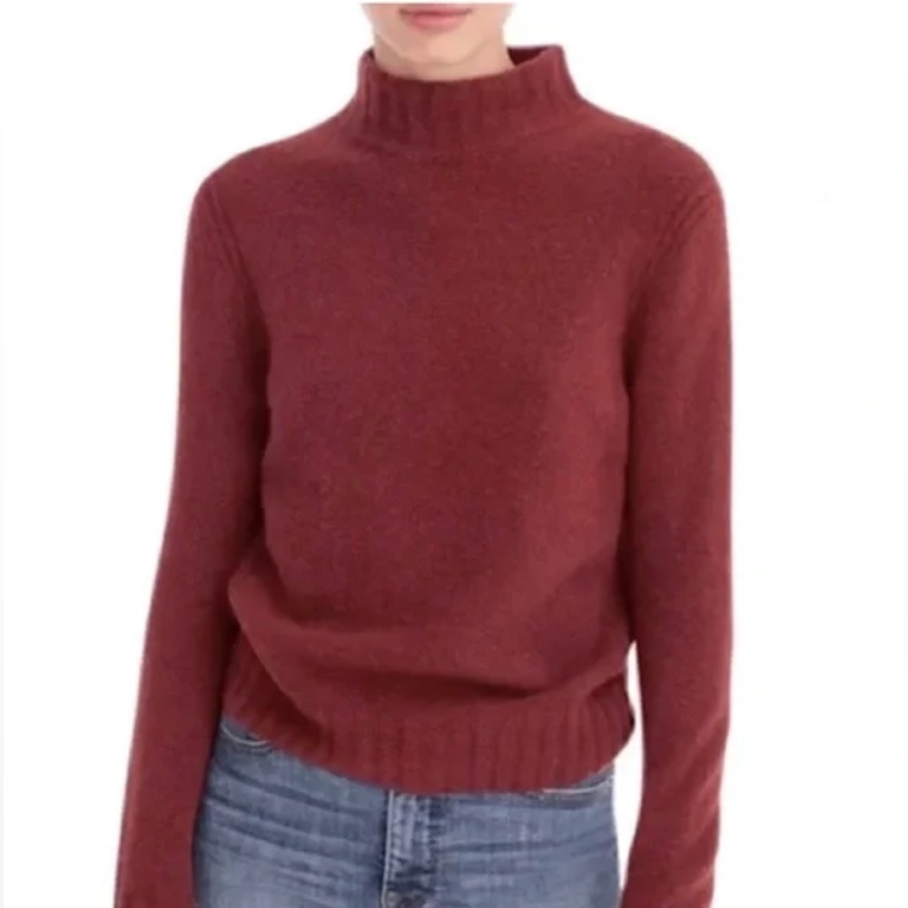 J. Crew Point Sur Mock Neck Pullover Sweater